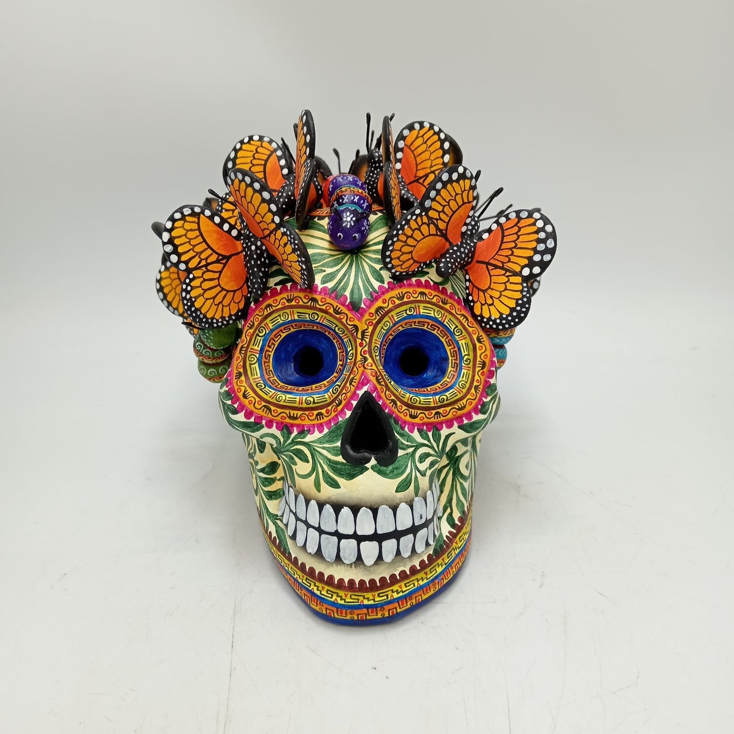 Skull Day Of the Dead Ceramics By Alfonso Castillo Hernandez PP8561