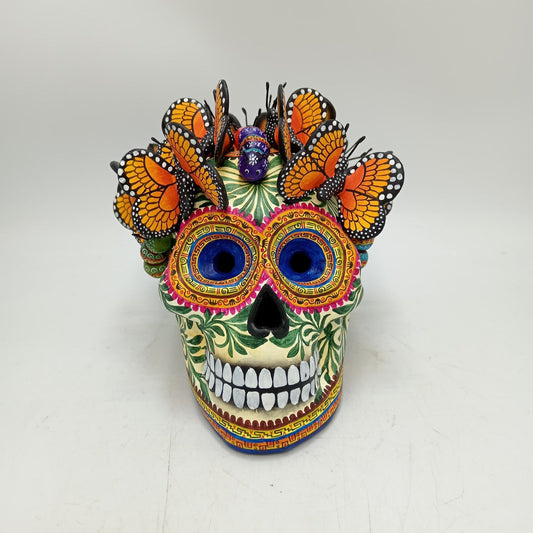 Skull Day Of the Dead Ceramics By Alfonso Castillo Hernandez PP8561