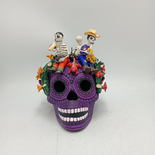 Skull Day Of the Dead Ceramics By Alfonso Castillo Hernandez PP8546