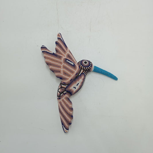 Mexican Huichol Hand Beaded Hummingbird By Isandro Villa Lopez PP8772