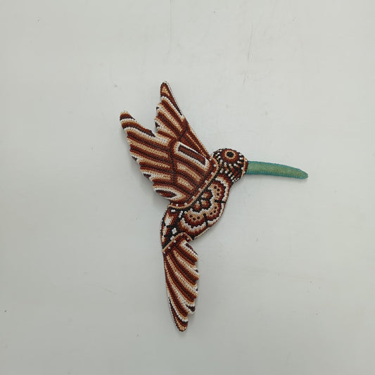 Mexican Huichol Hand Beaded Hummingbird By Isandro Villa Lopez PP8777
