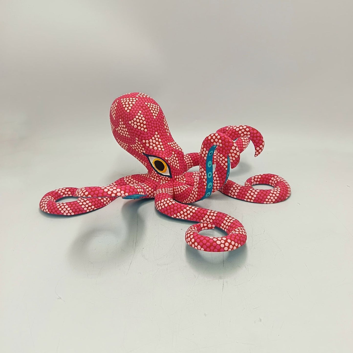 Oaxacan Wood Carving Hand Made, Octopus By Armando Jimenez  PP8752