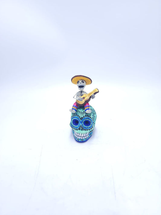Day Of The Dead Ceramics Human Skull By Marco Castillo PP8880