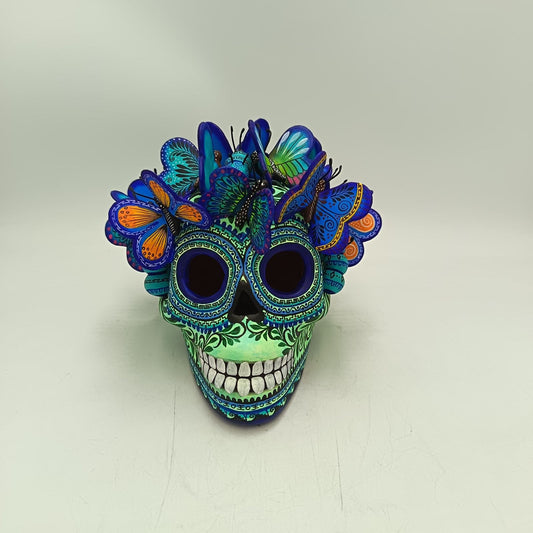 Day Of The Dead Ceramics Human Skull By Marco Castillo PP8917