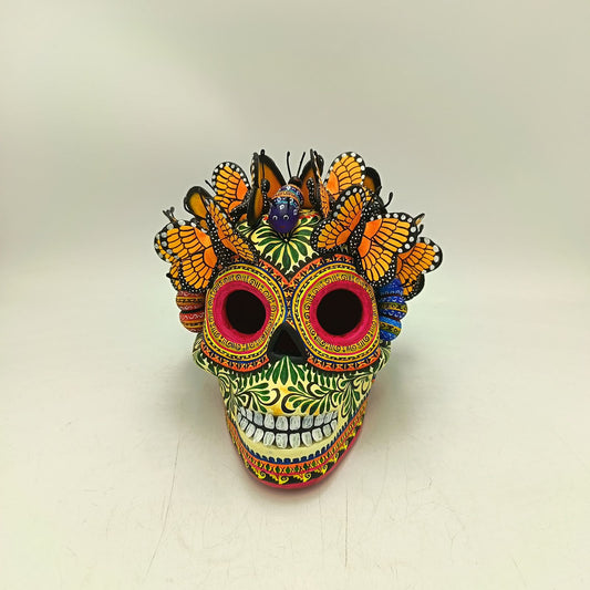 Day Of The Dead Ceramics Human Skull By Marco Castillo PP8918