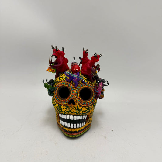 Day Of the Dead Ceramics Skull By Alfonso Castillo PP8989