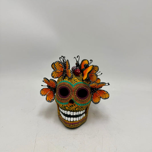 Day Of the Dead Ceramics Skull By Alfonso Castillo PP8996