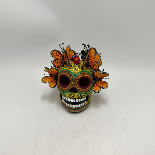 Day Of the Dead Ceramics Skull By Alfonso Castillo PP8999