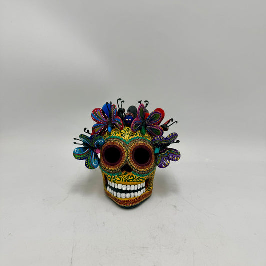 Day Of the Dead Ceramics Skull By Alfonso Castillo PP9001