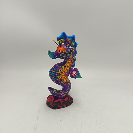 Oaxacan Wood Carving Hand Made Sea Hore By Estudio 2403 PP9129