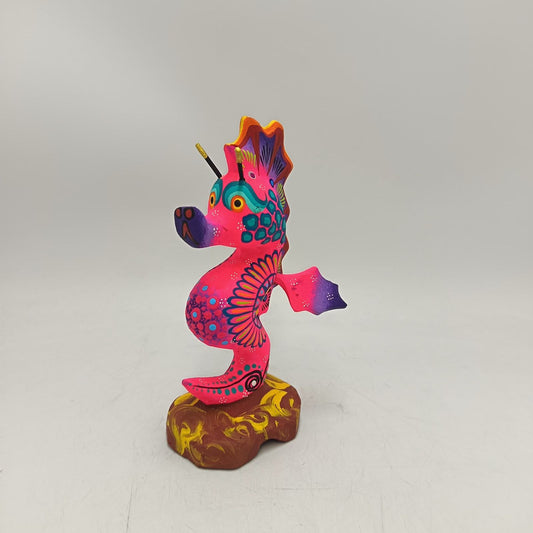 Oaxacan Wood Carving Hand Made Sea Hore By Estudio 2403 PP9130