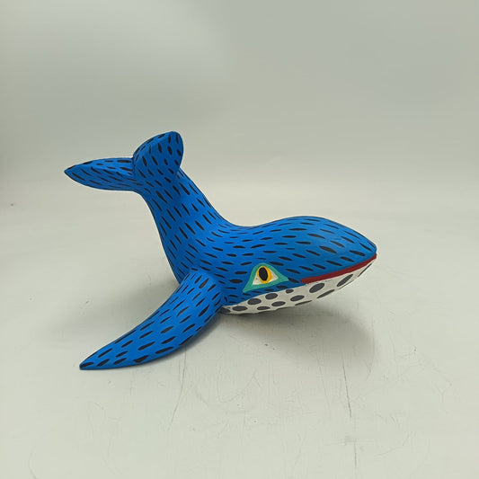 Oaxacan Wood Carving Hand Made, Whale By Armando Jimenez  PP9158