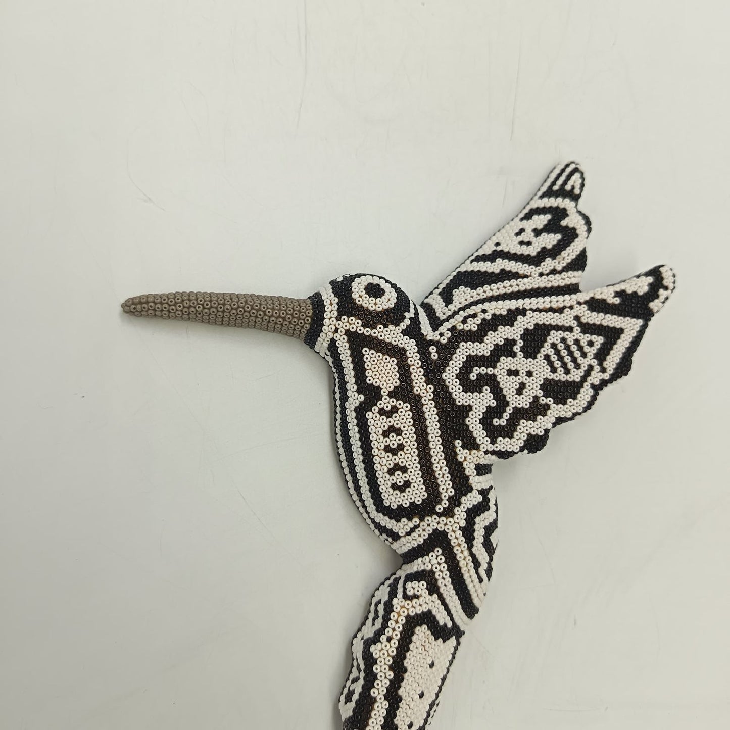 Mexican Huichol Hand Beaded Hummingbird By Mayola Villa Lopez PP9167 Oaxaca