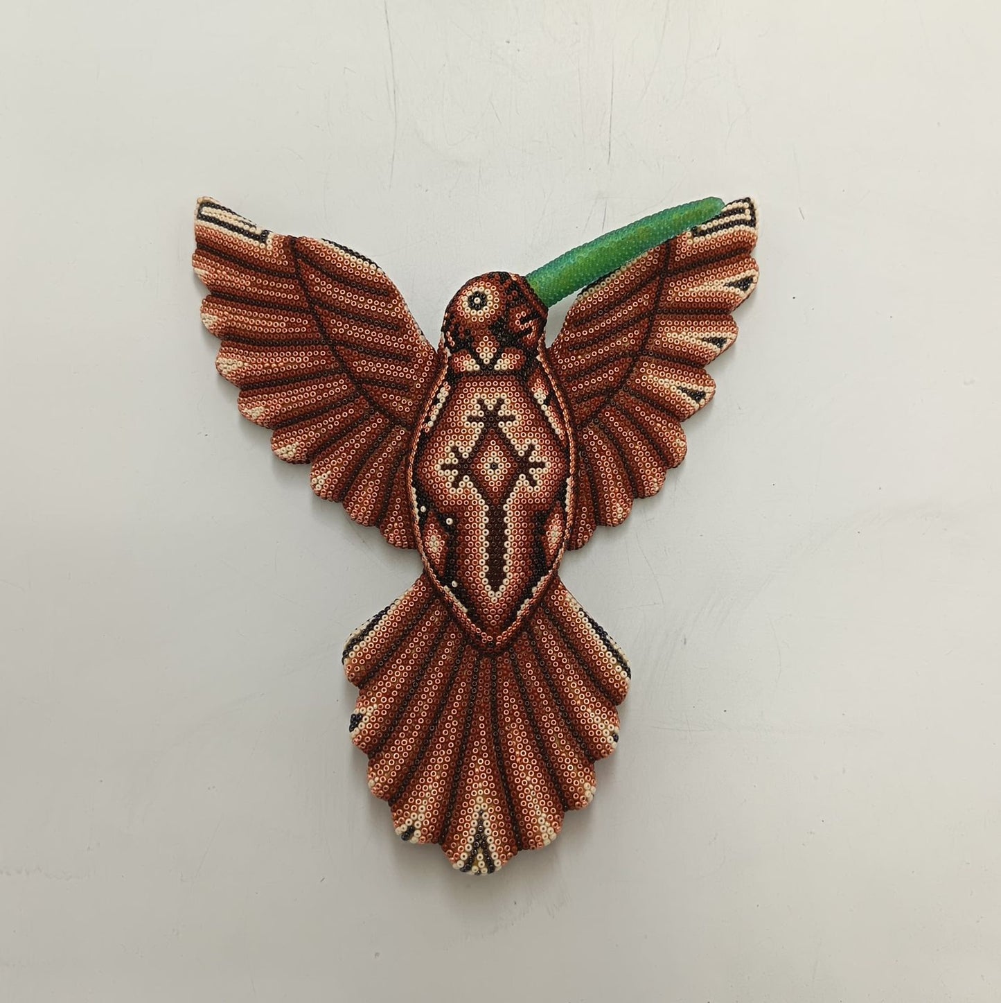 Mexican Huichol Hand Beaded Hummingbird By Isandro Villa Lopez PP9225