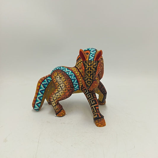 Mexican Oaxacan Wood Carving Horse By Ivan Fuentes PP9355