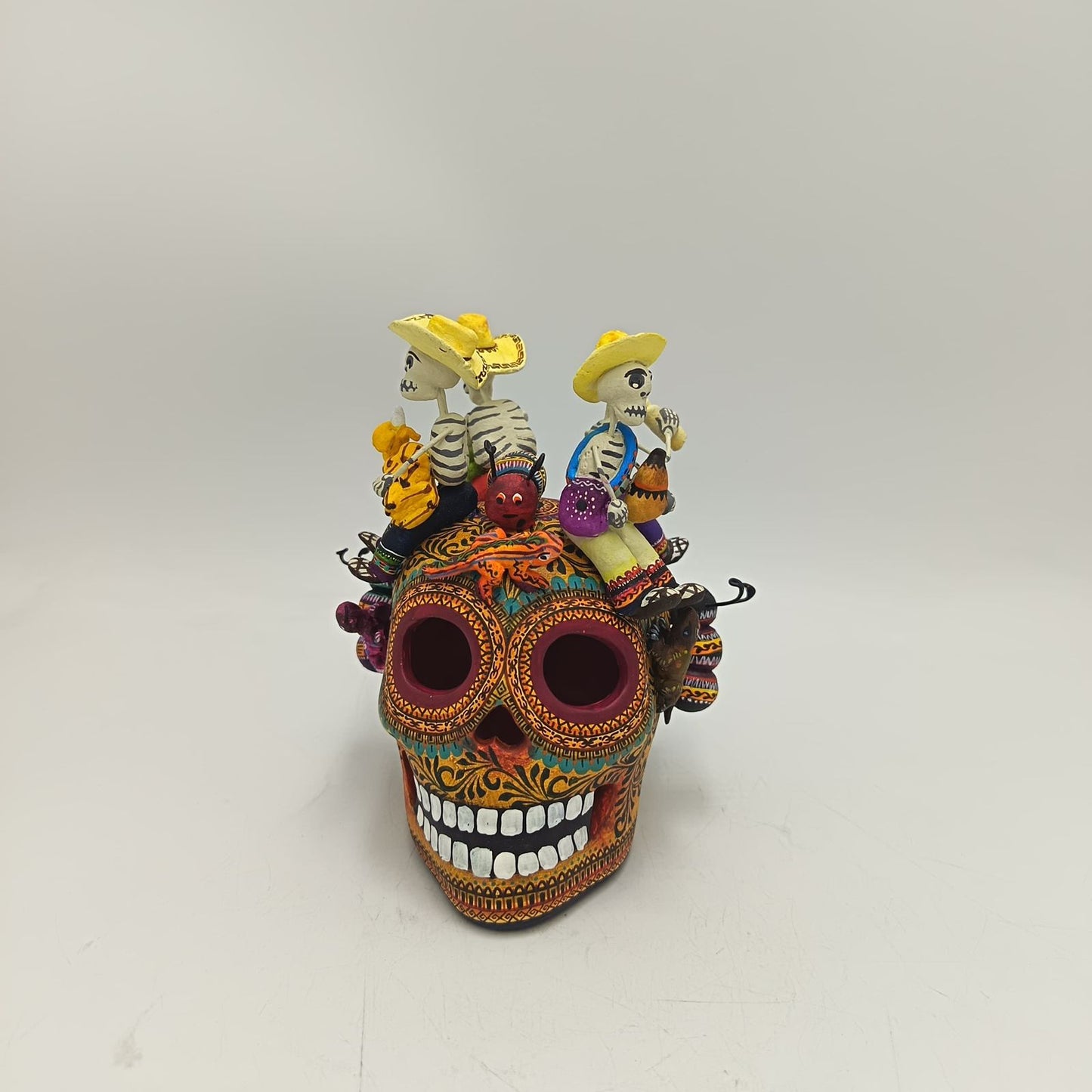 Day Of the Dead Ceramics Skull By Alfonso Castillo PP9364