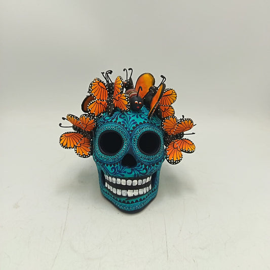 Day Of the Dead Ceramics Skull By Alfonso Castillo PP9365