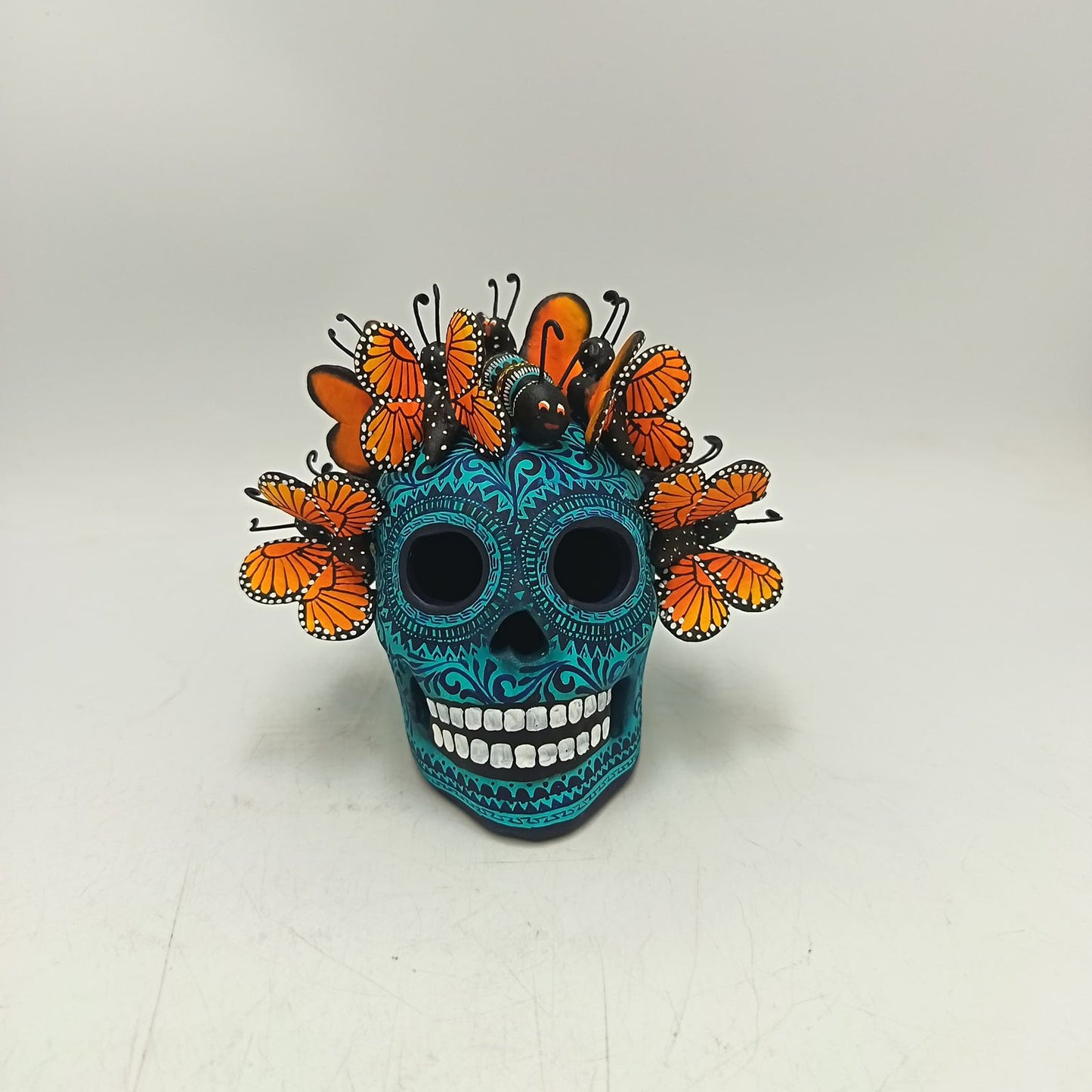 Day Of the Dead Ceramics Skull By Alfonso Castillo PP9367
