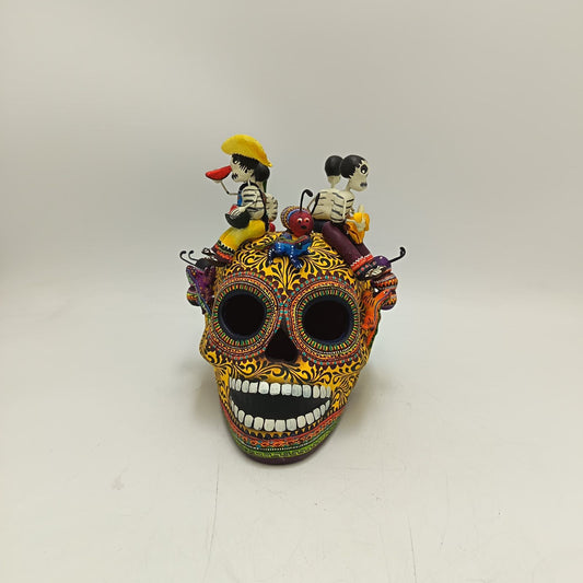 Skull Day Of the Dead Ceramics By Alfonso Castillo Hernandez PP9373