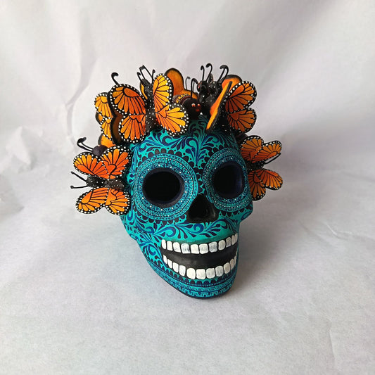 Skull Day Of the Dead Ceramics By Alfonso Castillo Hernandez PP9371