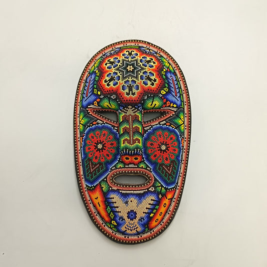 Mexican Huichol Beaded Mask By Isandro Villa Lopez PP9388