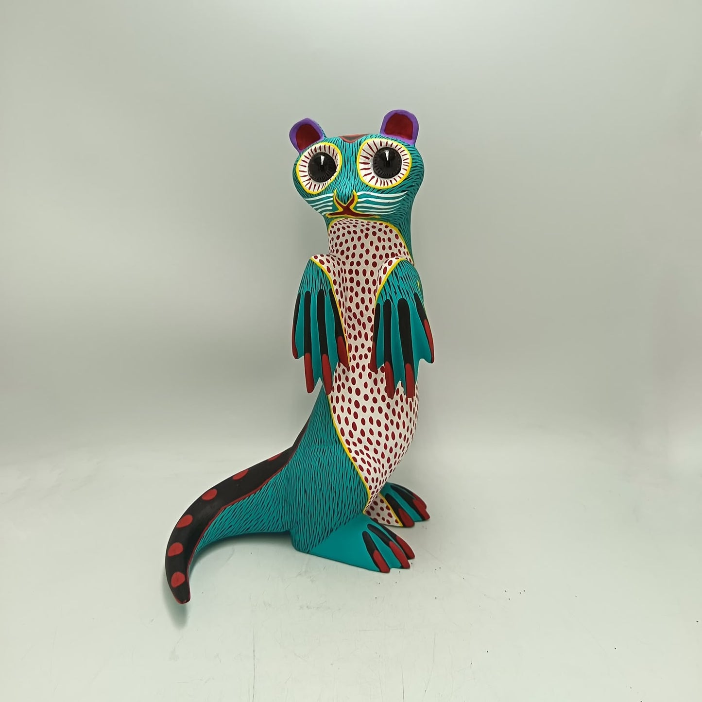 Oaxacan Wood Carving Otter By Arsenio Morales PP9450