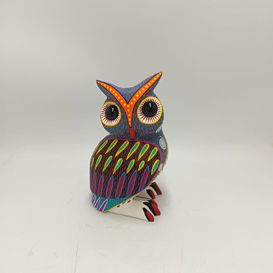 Oaxacan Wood Carving Owl By Arsenio Morales PP9453