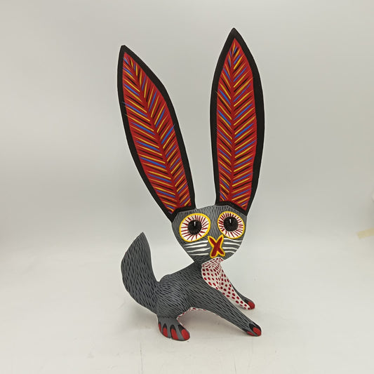 Oaxacan Wood Carving Rabbit By Arsenio Morales PP9455