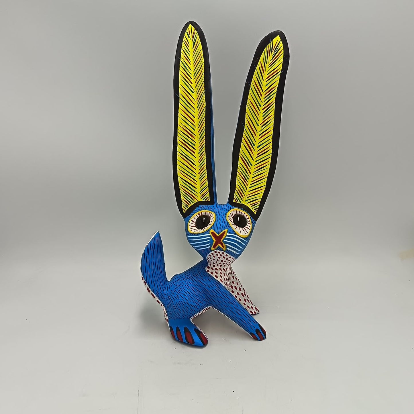 Oaxacan Wood Carving Rabbit By Arsenio Morales PP9456