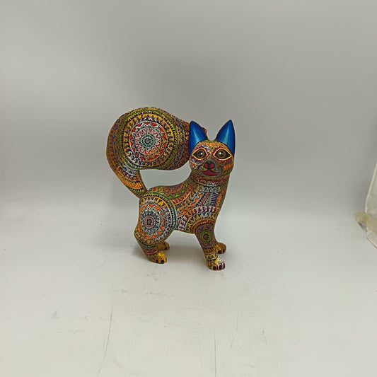 Mexican Oaxacan Wood Carving Alebrije Dog By Origen Nativo PP9457