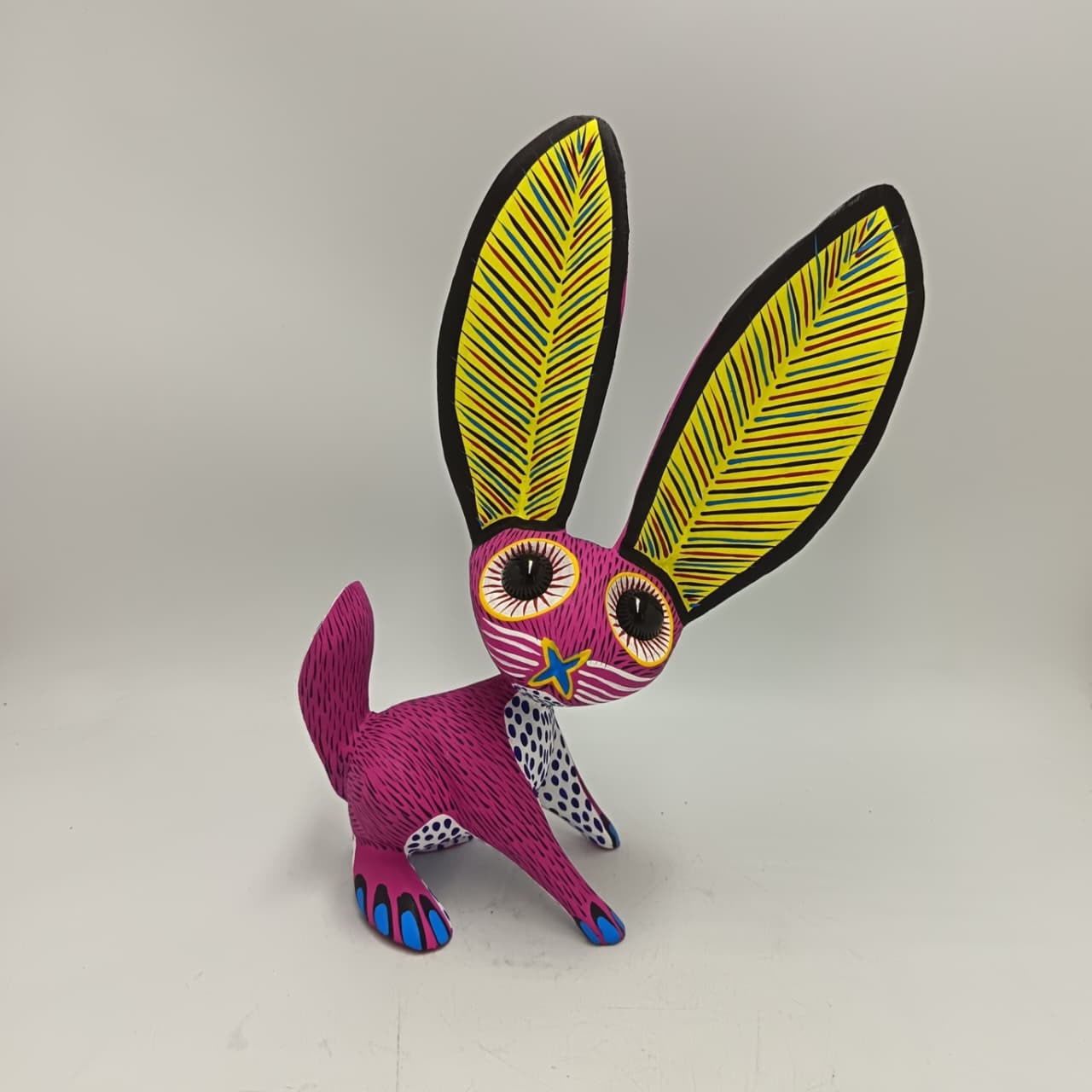Oaxacan Wood Carving Rabbit By Arsenio Morales PP9462