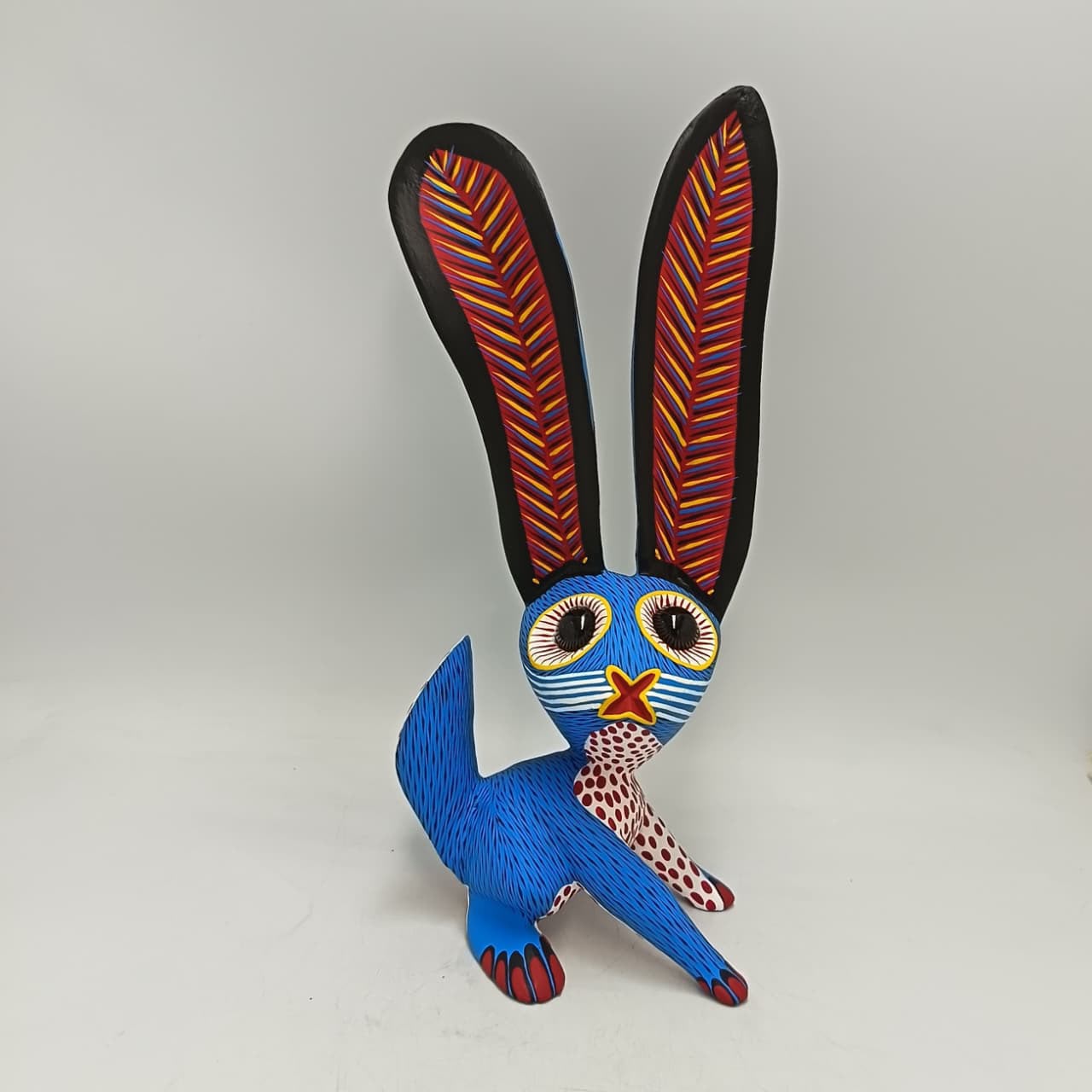 Oaxacan Wood Carving Rabbit By Arsenio Morales PP9464