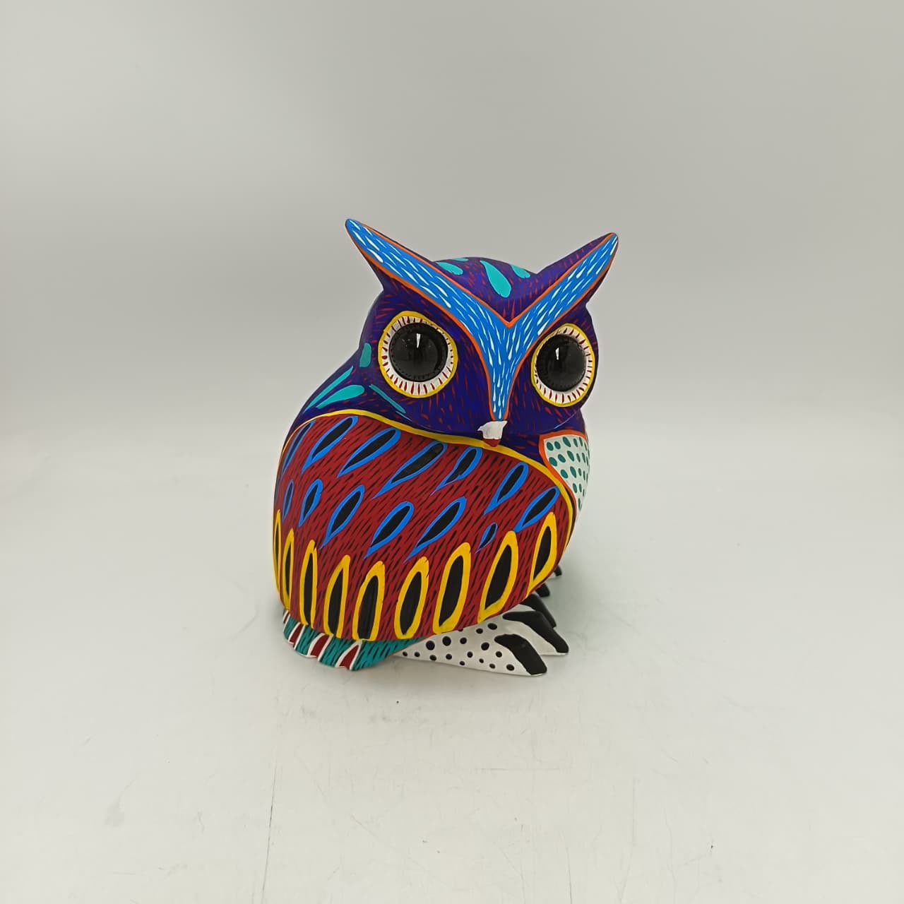 Oaxacan Wood Carving Owl By Arsenio Morales PP9465