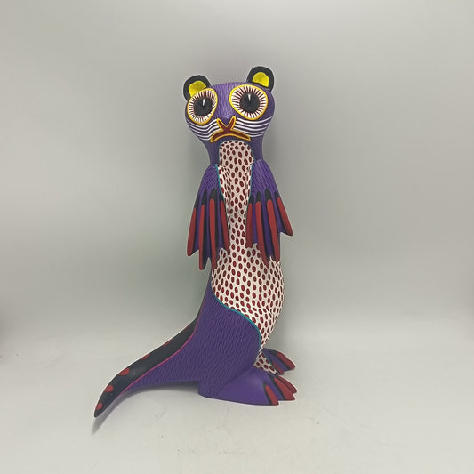Oaxacan Wood Carving Otter By Arsenio Morales PP9475