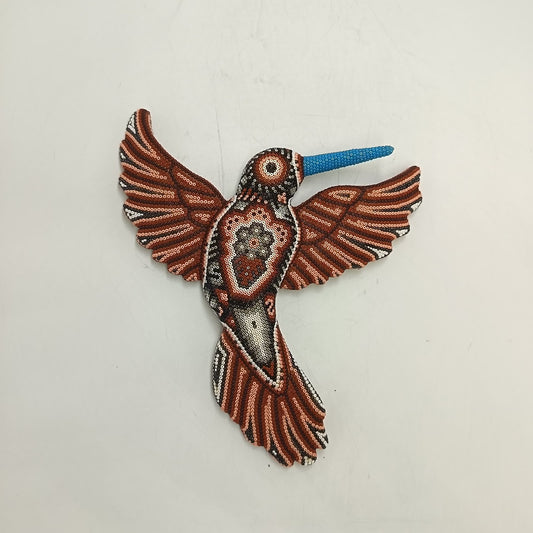 Mexican Huichol Hand Beaded Hummingbird By Isandro Villa Lopez PP9500 Oaxaca