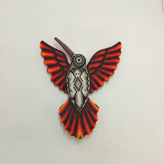 Mexican Huichol Hand Beaded Hummingbird By Isandro Villa Lopez PP9512 Oaxaca