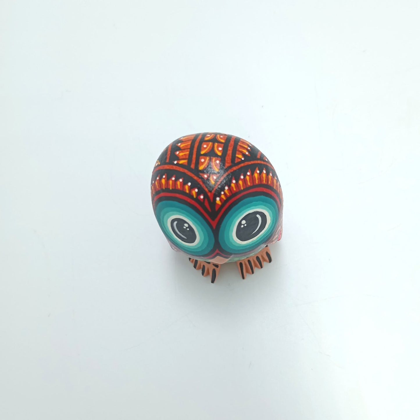 Copal Wood Carving Hand Made Mini Owl By Armando Jimenez PP7258