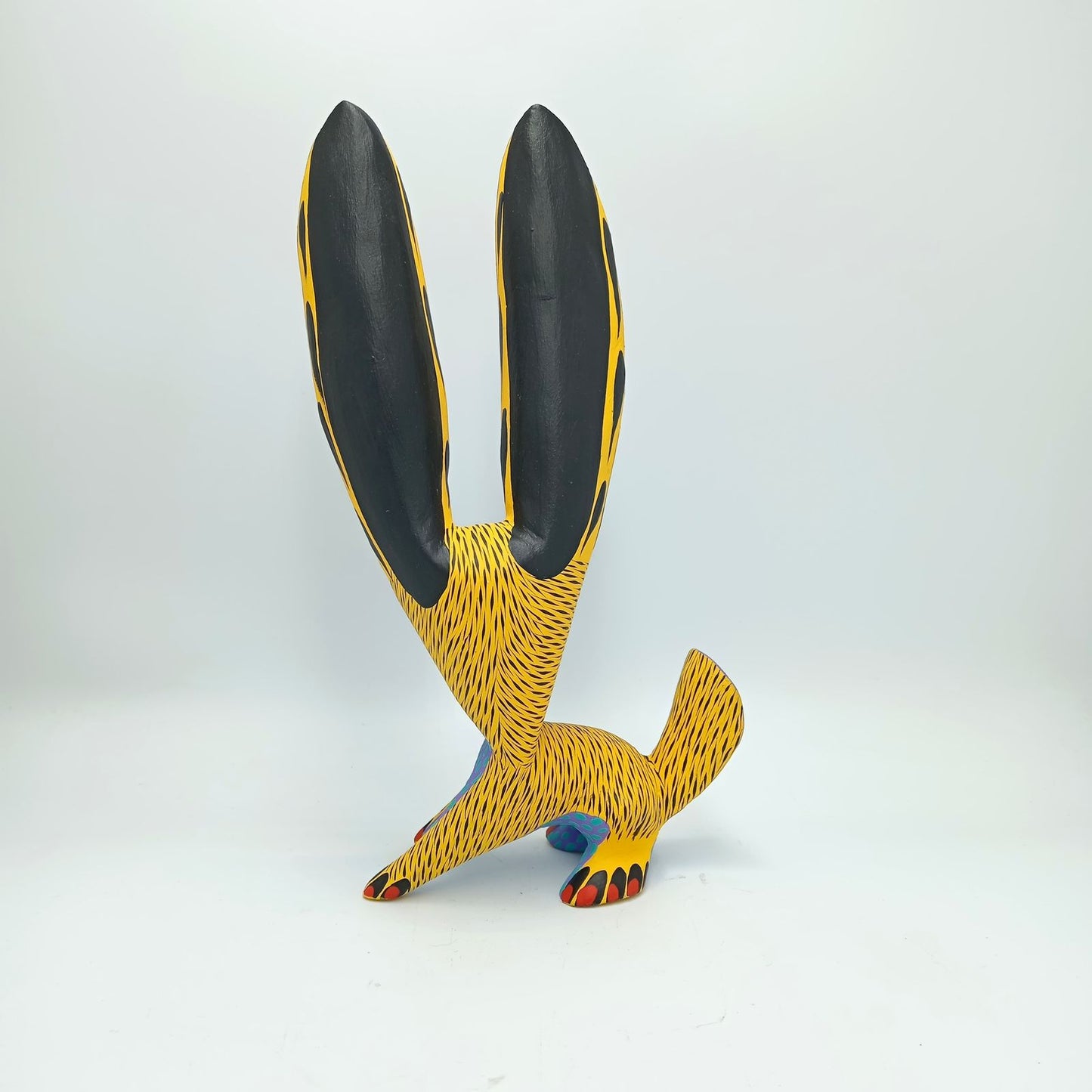 Oaxacan Wood Carving Rabbit By Arsenio Morales PP7303