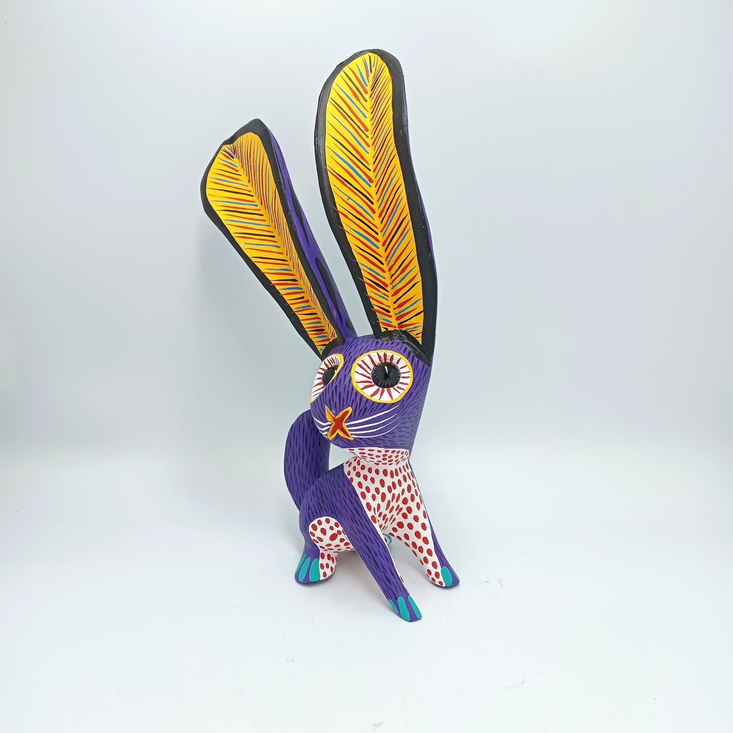 Oaxacan Wood Carving Rabbit By Arsenio Morales PP7305