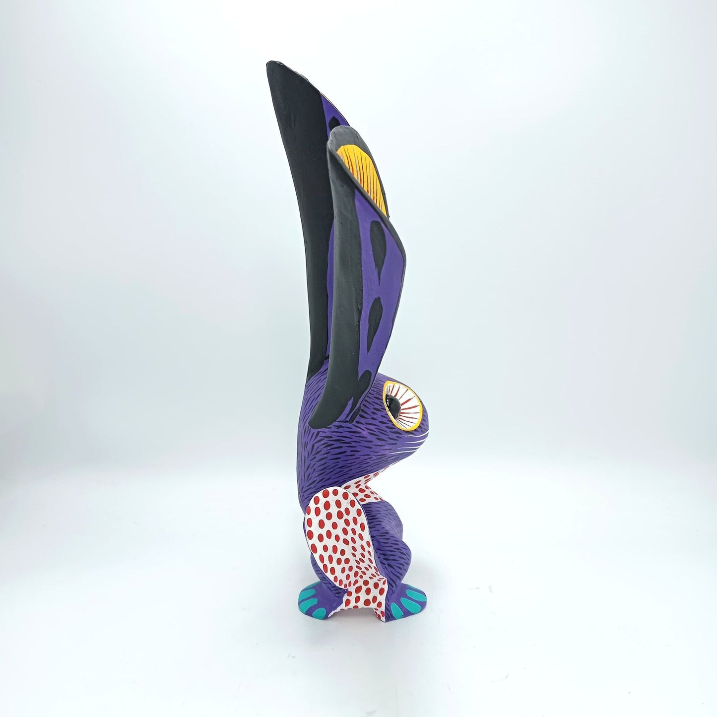 Oaxacan Wood Carving Rabbit By Arsenio Morales PP7305