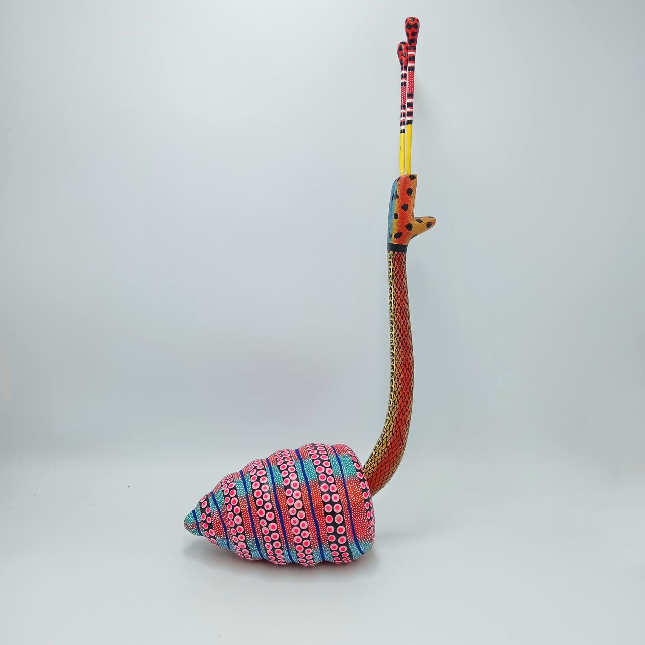 Mexican Oaxacan Wood Carving Snail By David Blas PP7310