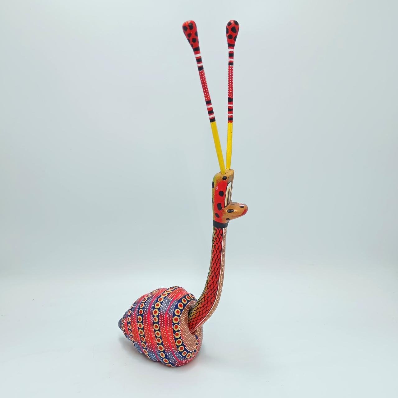 Mexican Oaxacan Wood Carving Snail By David Blas PP7312