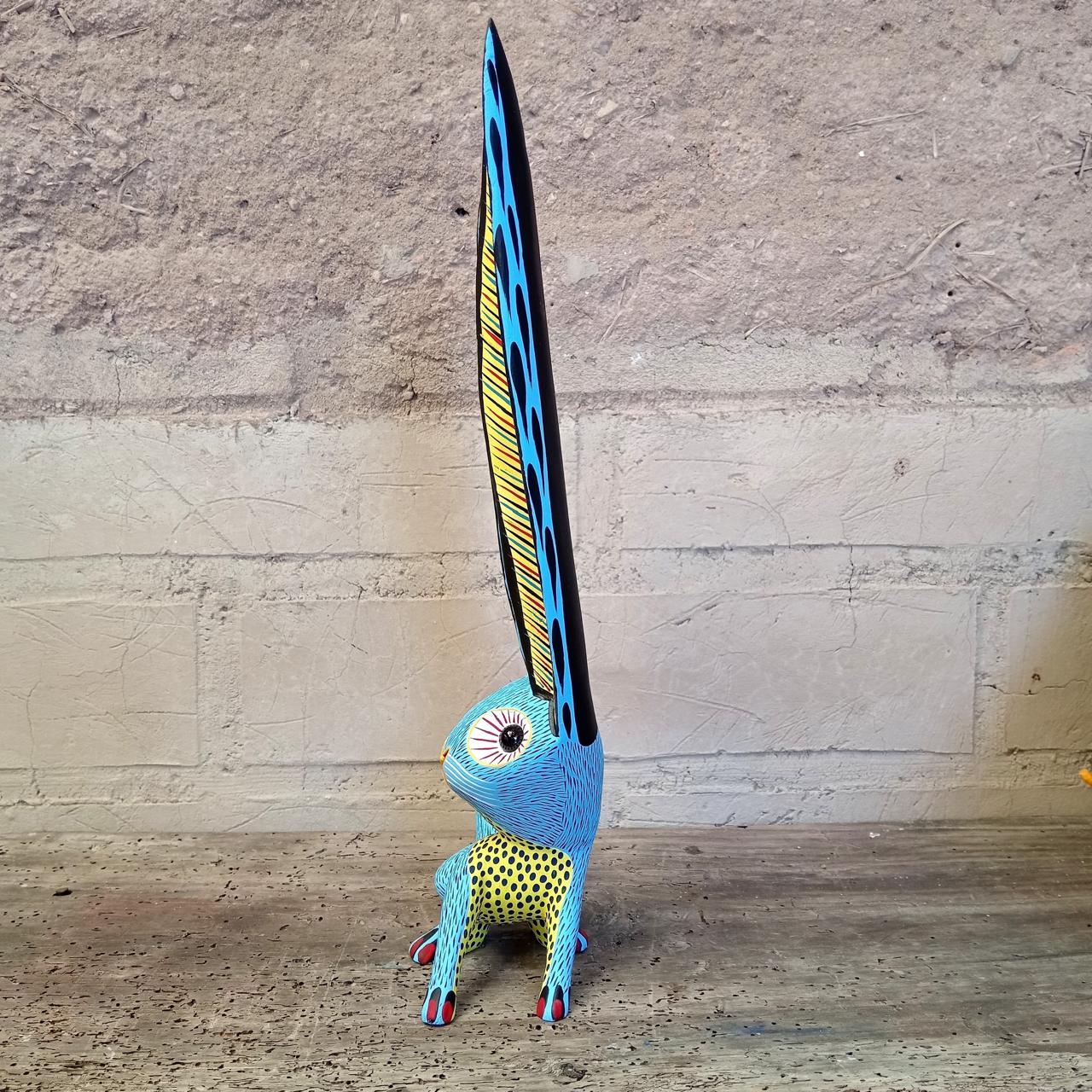 Oaxacan Wood Carving Rabbit By Arsenio Morales PP7316