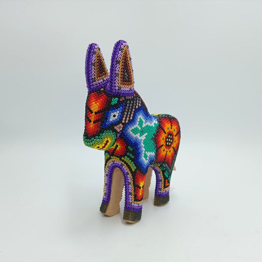 Mexican Huichol Hand Beaded Horse By Isandro Villa Lopez PP7400