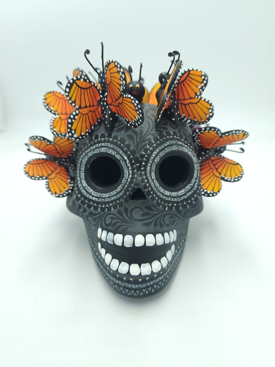 Skull Day Of the Dead Ceramics By Castillo Family PP7571