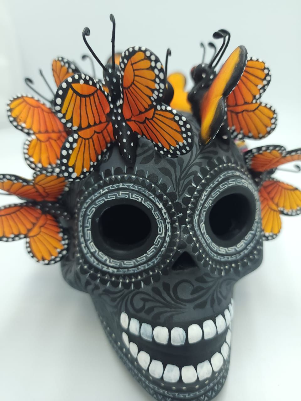 Skull Day Of the Dead Ceramics By Castillo Family PP7571