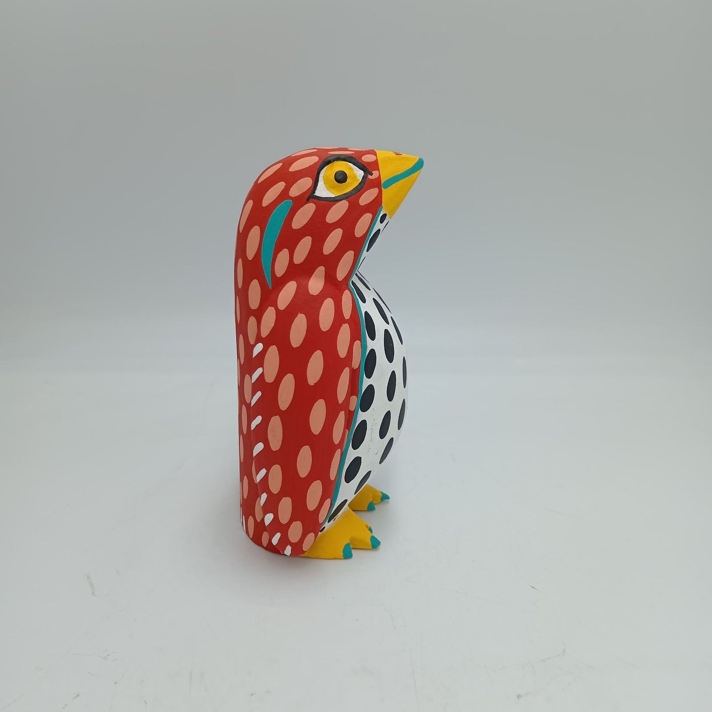 Wood Carving Hand Made Penguin By Armando Jimenez PP7721