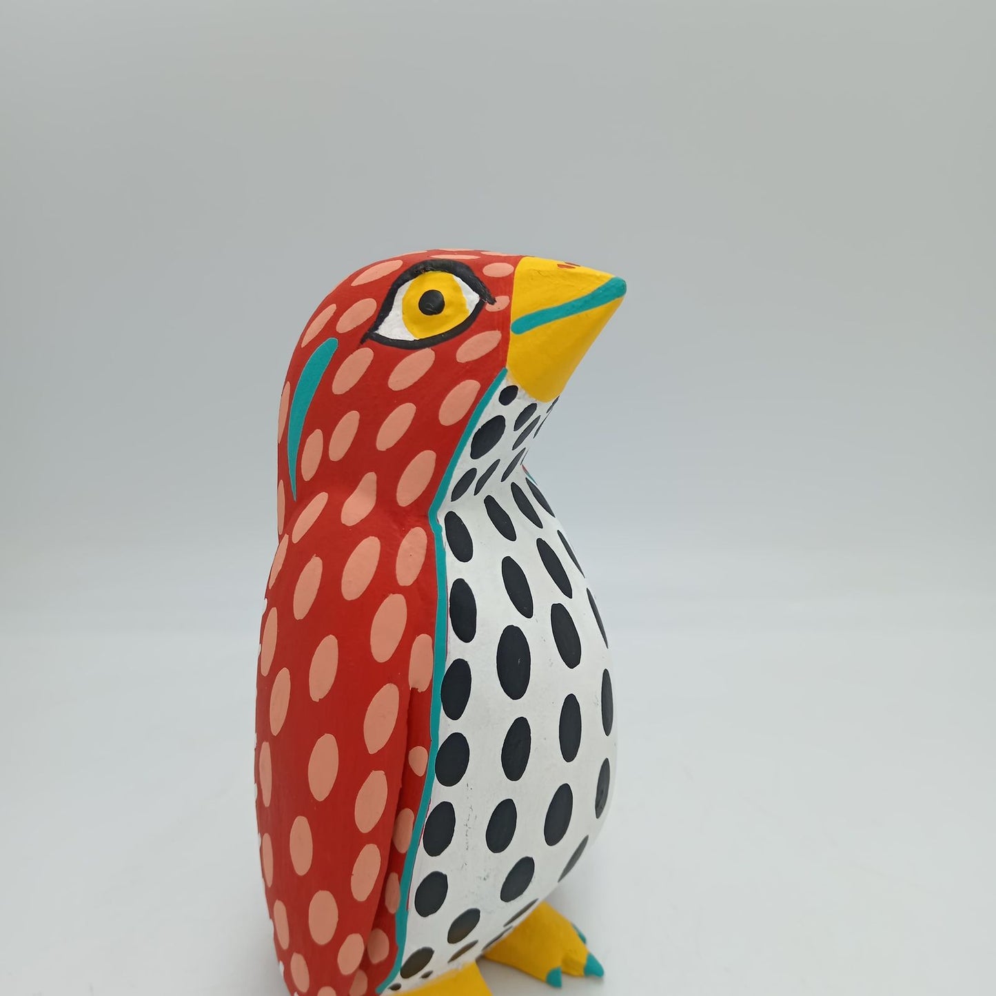 Wood Carving Hand Made Penguin By Armando Jimenez PP7721