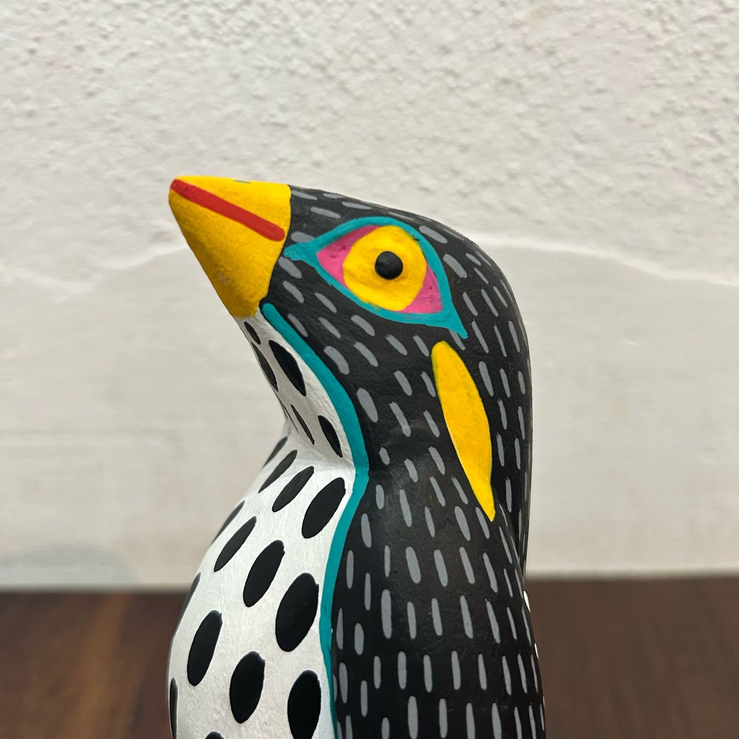 Wood Carving Hand Made Penguin By Armando Jimenez PP7713