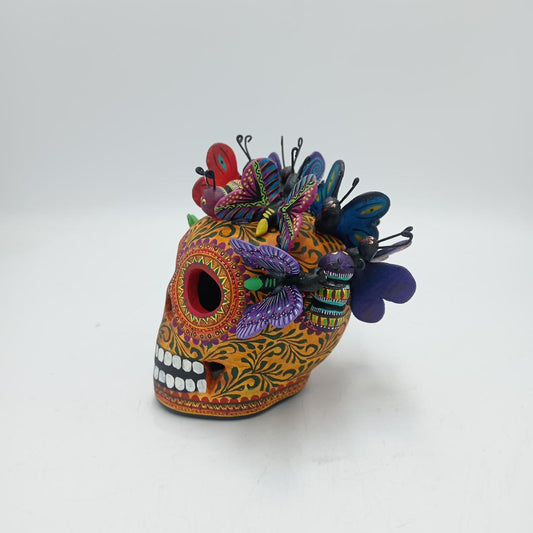 Day Of the Dead Ceramics Skull By Alfonso Castillo PP8124